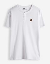 Tričko - Gomb&iacute;kov&aacute; li&scaron;ta - biely