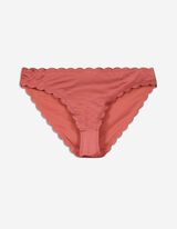 Slip bikini - Orlo a conchiglia - rosso chiaro