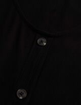 blousetop - Effen - Zwart