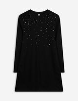 Rochie - Material moale - Negru