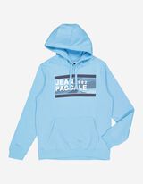 Felpa con cappuccio - Stampa frontale - celeste