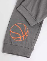 Feliratos nyomott minta - fekete