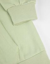 Felpa aperta - Cappuccio - verde chiaro