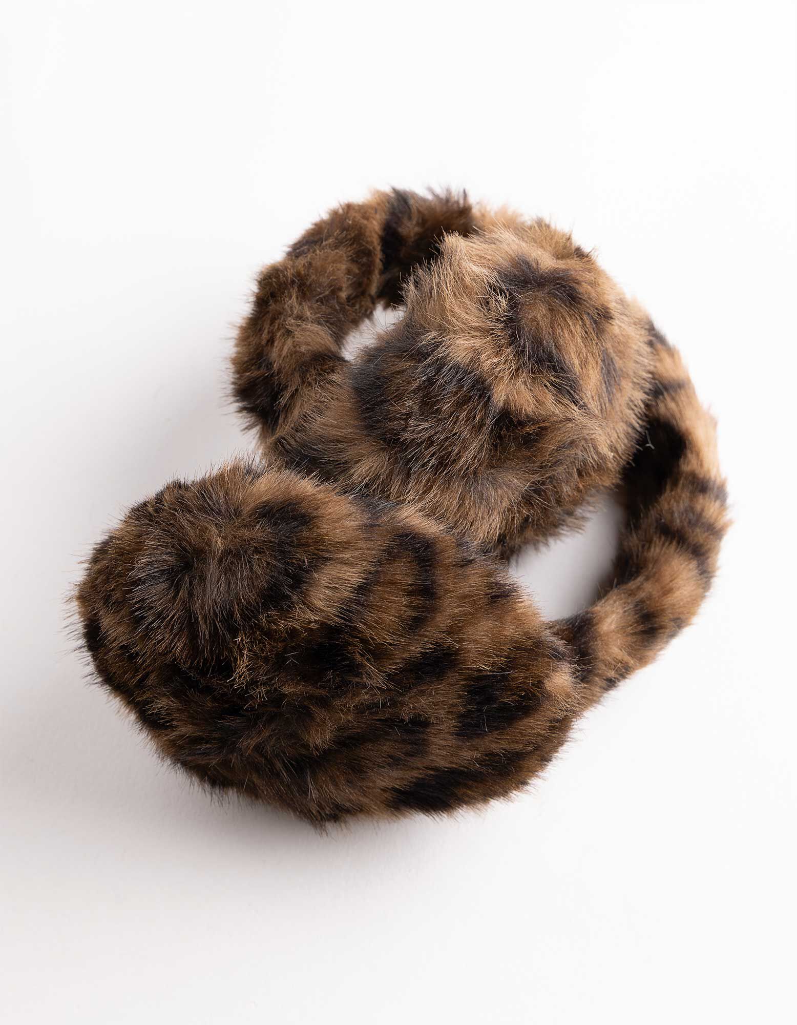 Ohrenklappen - Leopardenmuster - Braun
