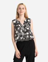 Elegantna majica - LENZING&trade; ECOVERO&trade; - crna