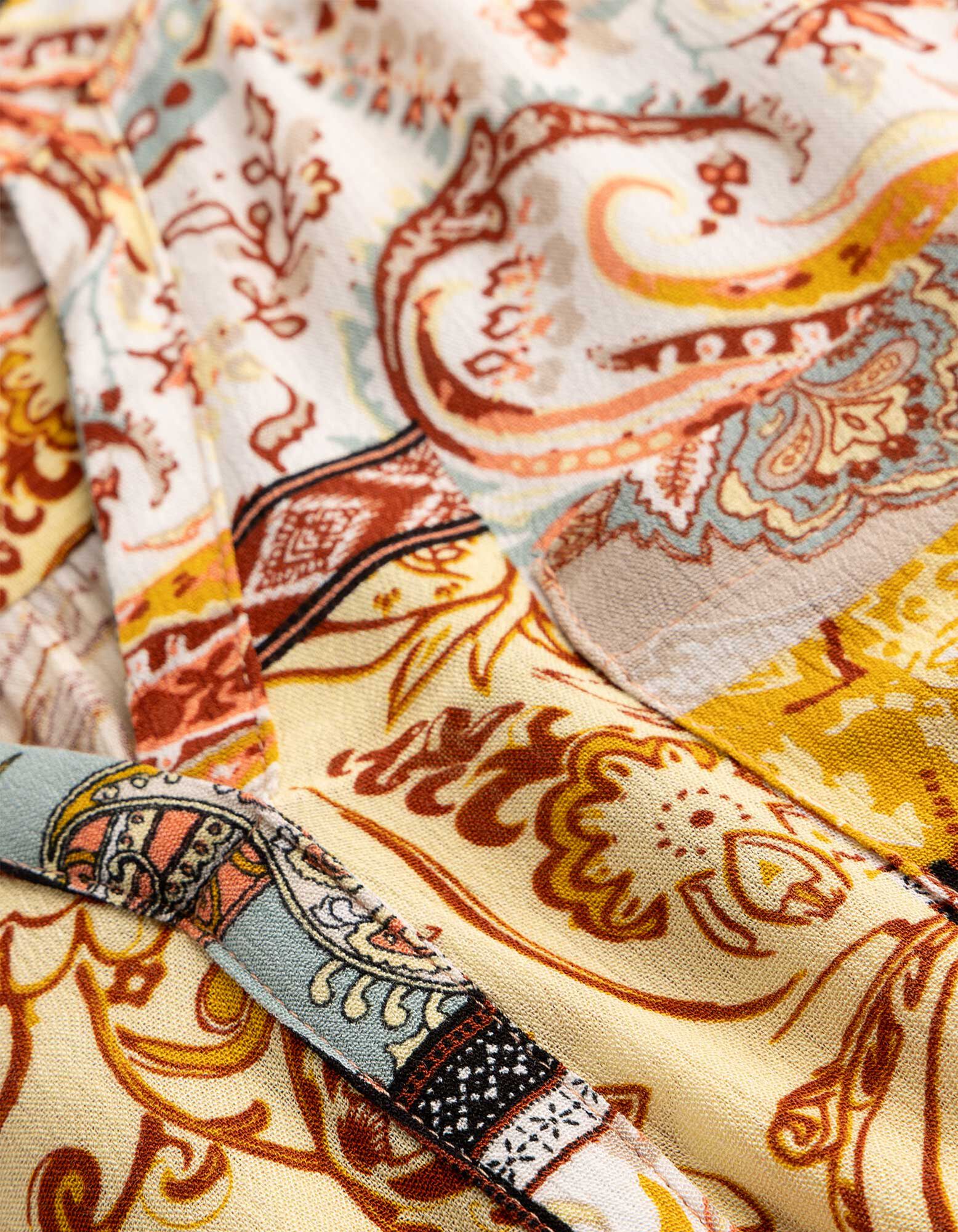 Top - Allover-Muster - Orange