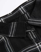 Bluză cu mânecă lungă - Buzunar pentru piept - Negru