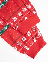 Pyjamaset bestaande uit shirt met lange mouwen en broek  - Kerst - rood