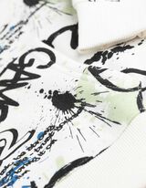 Hoodie - Print all-over - wit