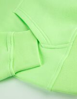 Mikina s kapucňou - Zmes bavlny - svetlozelena