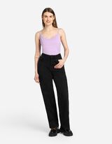 Trumpa palaidinė - Nėrinių apvadas - violetine