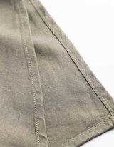 Kleid - Leinen-Optik - gr&uuml;n