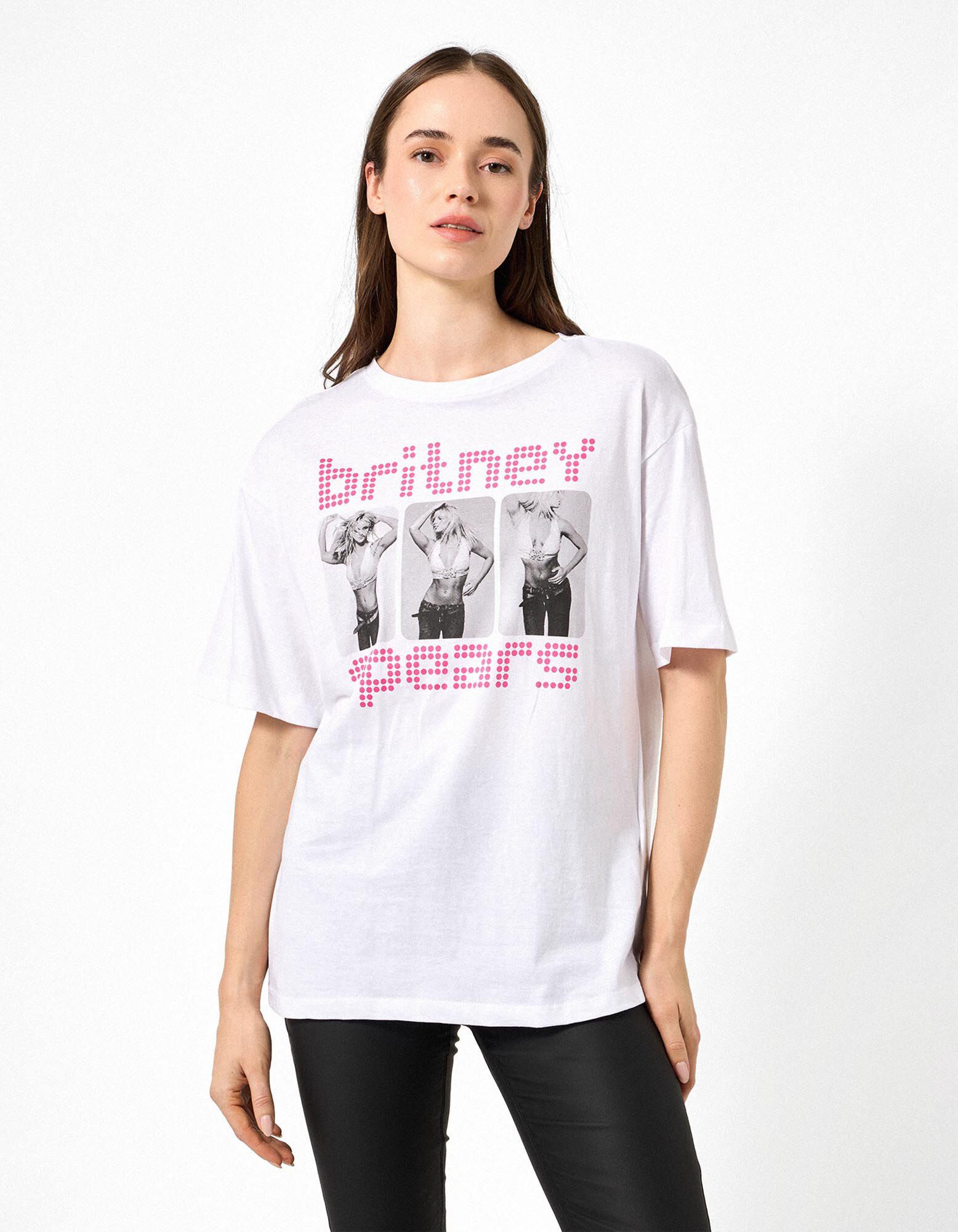 T-Shirt - Britney Spears - Wei&szlig;