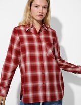 Blouse - Ruitmotief - rood