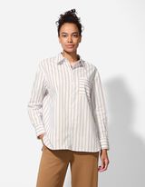 Halenka - Proužky - svetle hneda