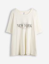 T-Shirt - Stickereien - wei&szlig;