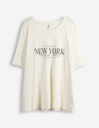 T-shirt - Ricami - bianco