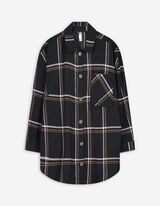 Longshirt - Hemdkragen - schwarz