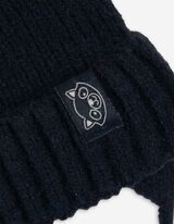 Sada čepice a rukavic - fleecová podšívka - tmave modra