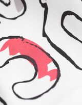 Mikina s kapucňou - Celoplo&scaron;n&aacute; potlač - biely