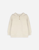 Felpa con cappuccio - Maniche spioventi - beige