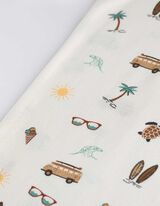 Poloshirt - Print all-over - wit