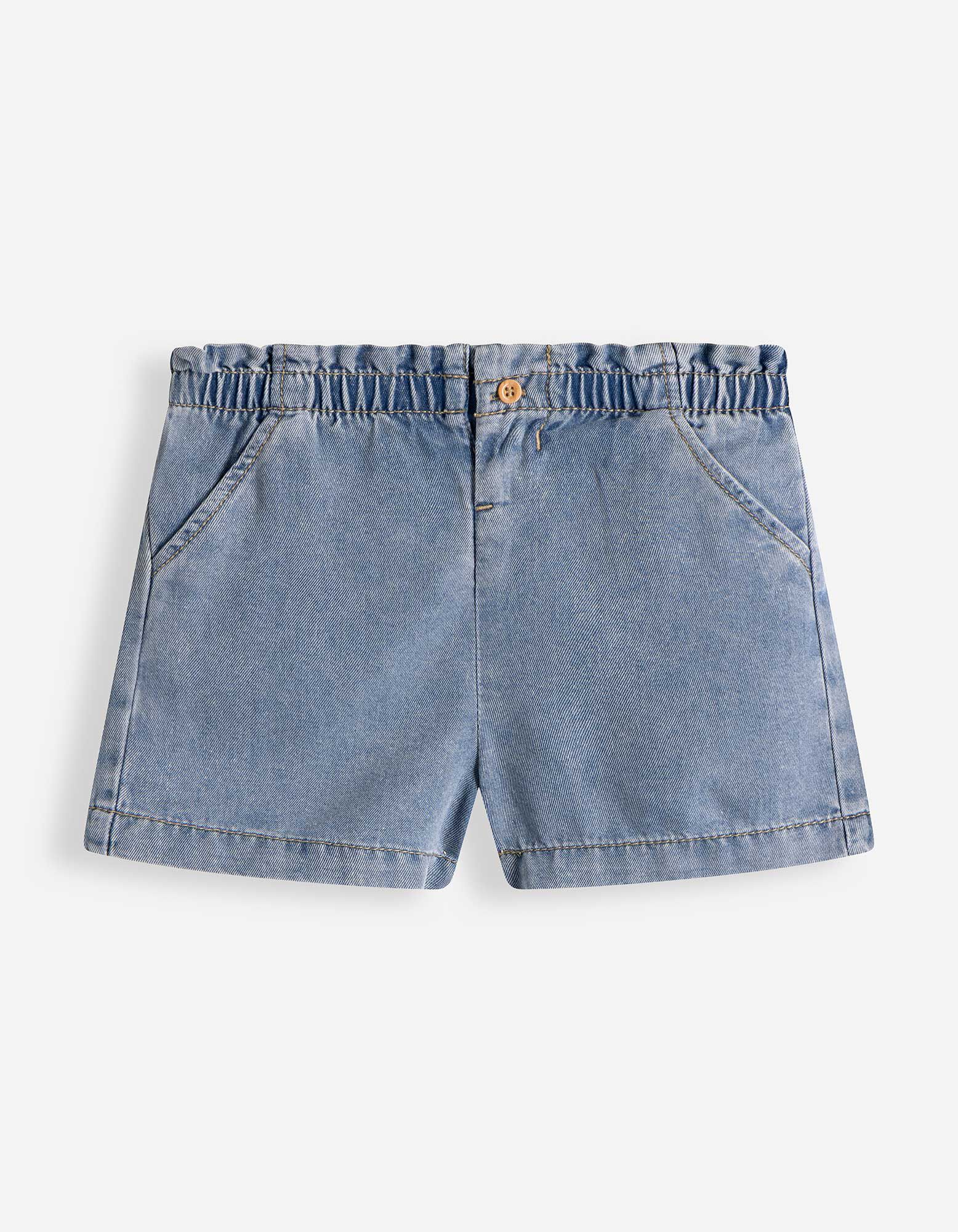 Short en jean - Tencel - Bleu