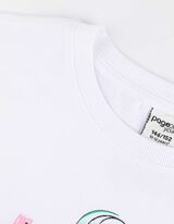 Tričko - Zadná potlač - biely