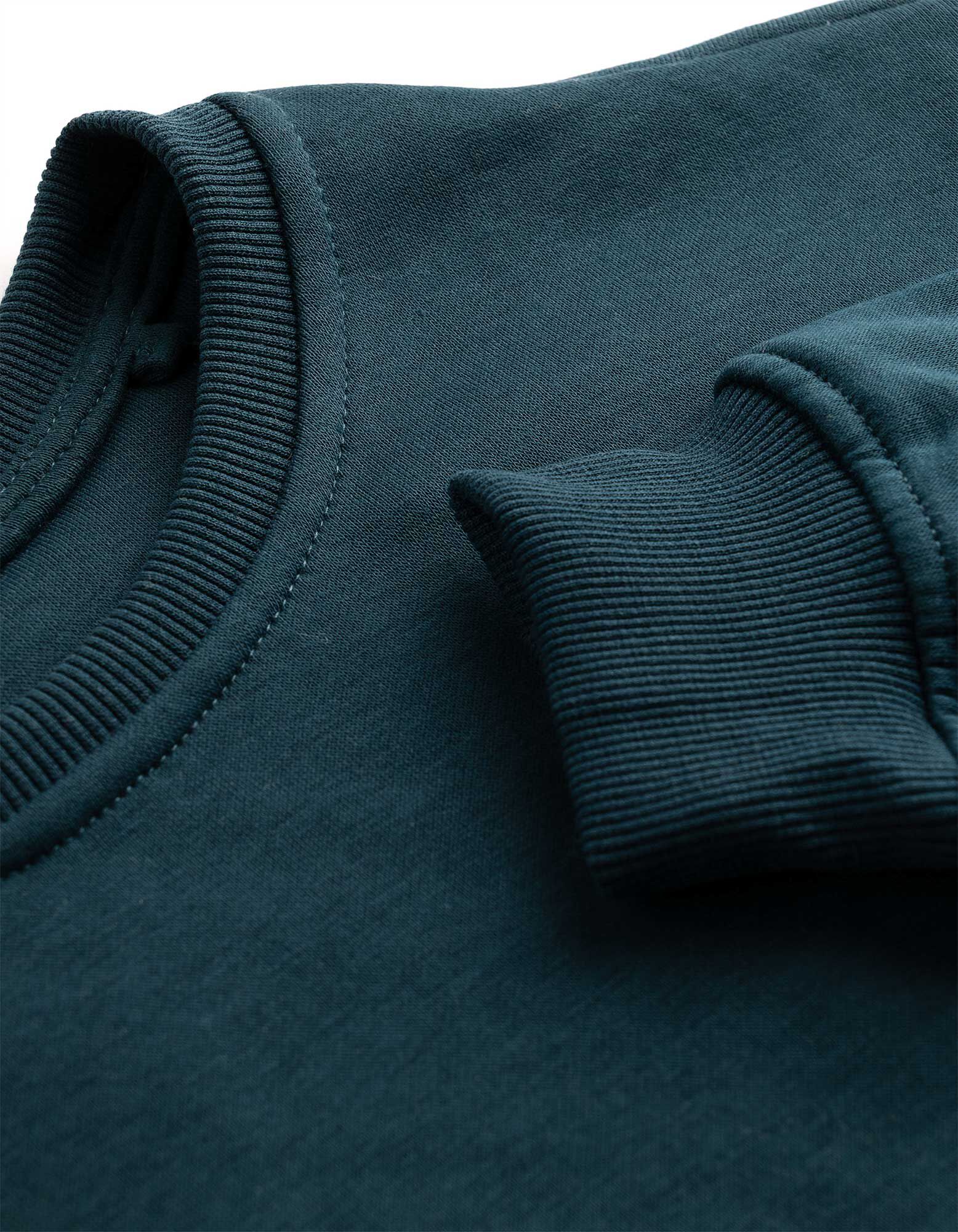 Sweatshirt - Relax Pasvorm - Petrolblauw