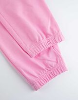 spodnie joggingowe - elastyczny pas - rozowy