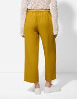 Culotte - Leinen-Mix - dunkelgrün