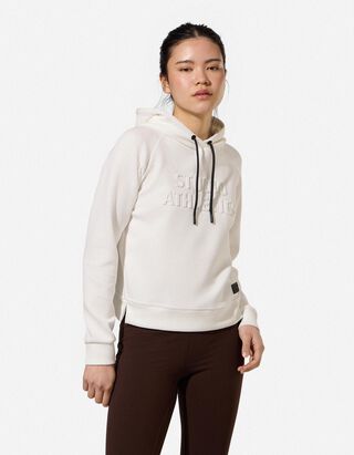 Sweatshirt - 3D-Applikation - wei&szlig;