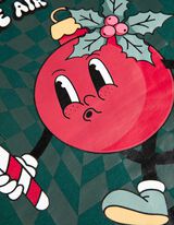 bluza - Tylny nadruk - ciemny zielony