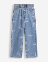 Jeans - Laserprint - Hellblau