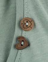 Top - Überschnittene Schultern - dunkelgrün