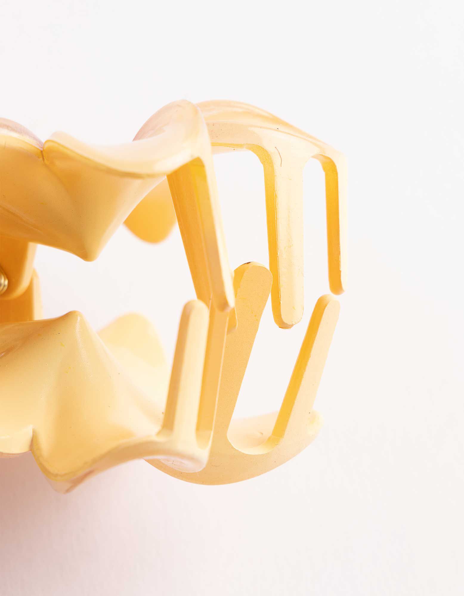 Haarklammer - Blumen - beige