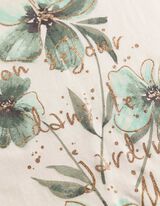 T-shirt - Glitterprint - wit