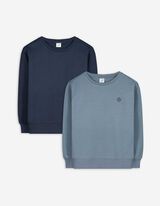 Sweatshirt - 2er-Set - dunkelblau