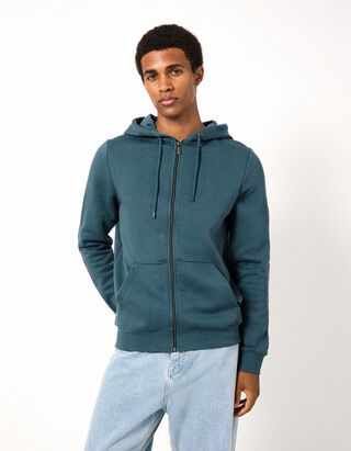 Sweatjacke - Kapuze - Petrol
