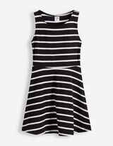 Kleid - Streifen - Schwarz