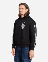 Felpa con cappuccio - Oversized Fit - nero