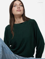 Pullover - Misto cotone - verde