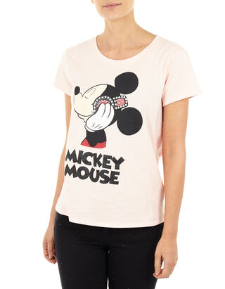 Damen T-Shirt mit Mickey Mouse-Print