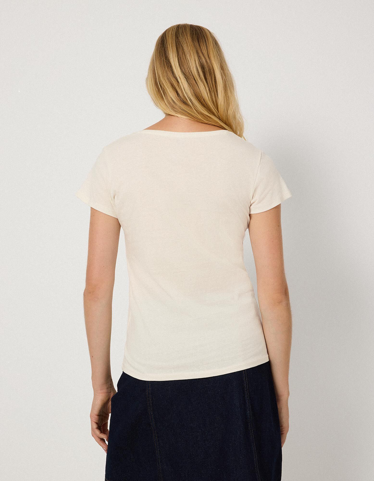 T-Shirt - Glitzerprint - Off-White