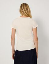 T-Shirt - Glitzerprint - Off-White