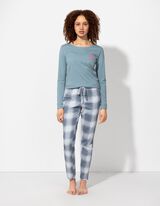 Pyjamabroek - Print all-over - grijs