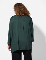 Bl&uacute;zkov&eacute; tričko - Podiel visk&oacute;zy - tmavozelena