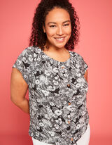 Damen Blusenshirt - Viskose-Mix 