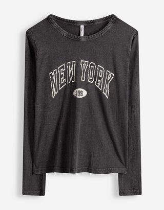 Hossz&uacute; ujj&uacute; felső - El&uuml;lső nyomtat&aacute;s - s&ouml;t&eacute;tsz&uuml;rke