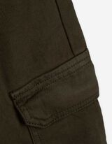 Cargohose - Twill - dunkelgrün